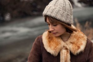 woman lost in thought
