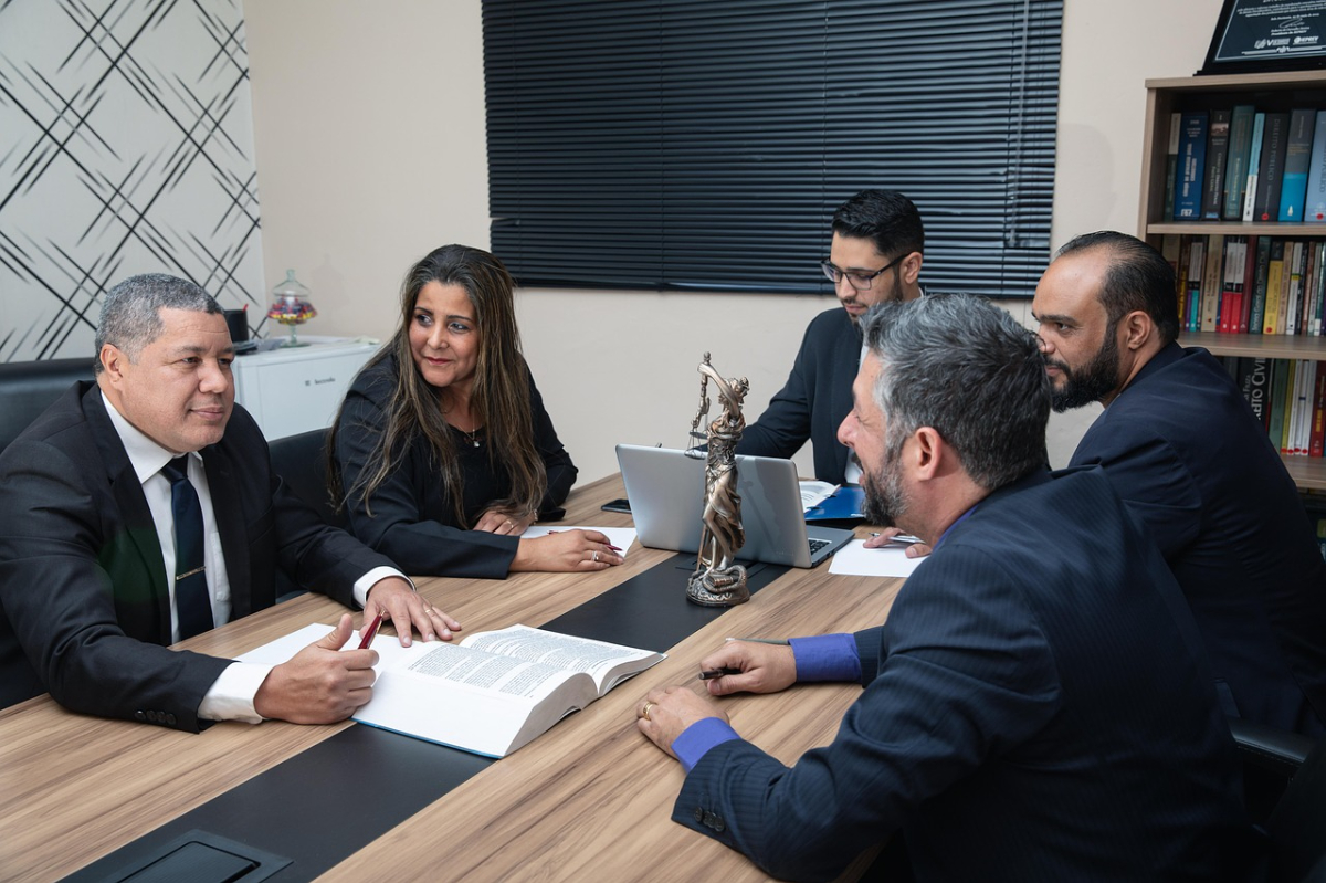 lawyers meeting table