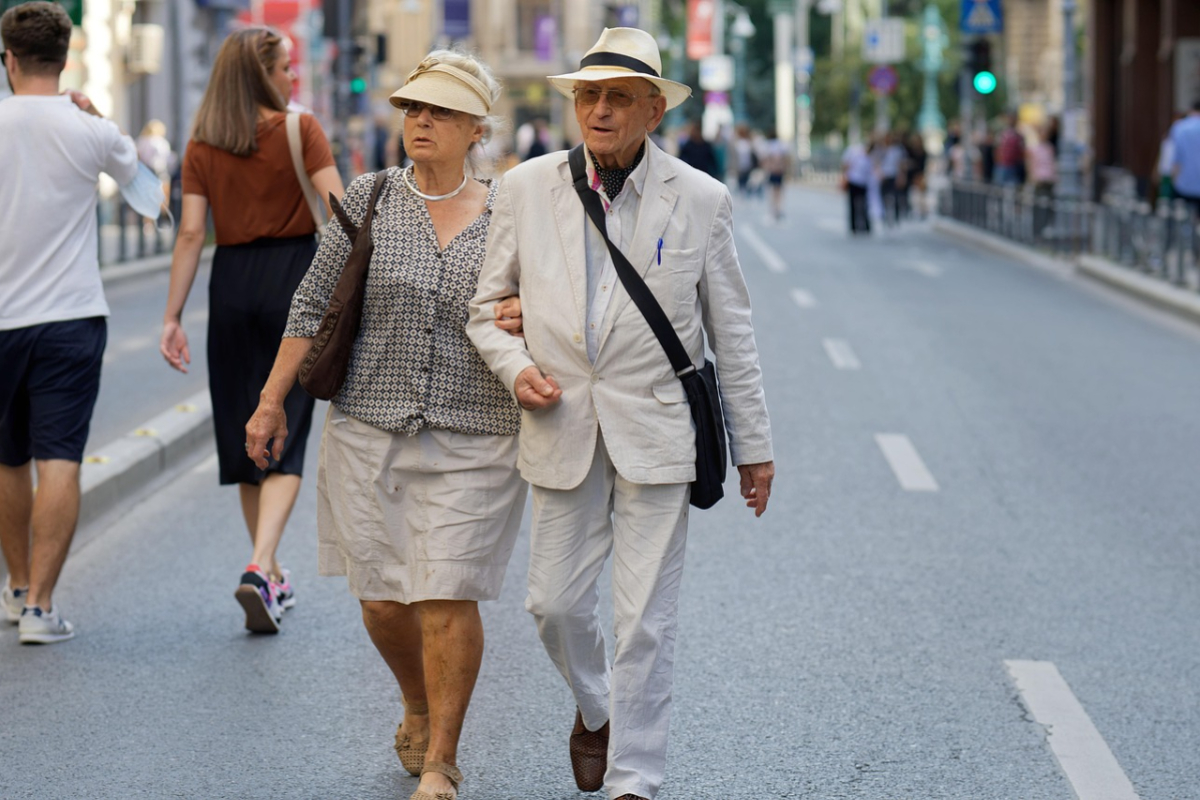 older couple outdoors